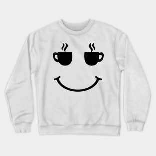 Coffee Cup Smile Crewneck Sweatshirt